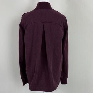 Lululemon Pleat to Street Bomber Fleece‎ Jacket in Heather Bordeaux Size 4